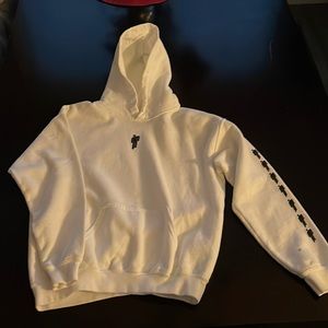 Billie Eilish sweatshirt with small stain on right sleeve